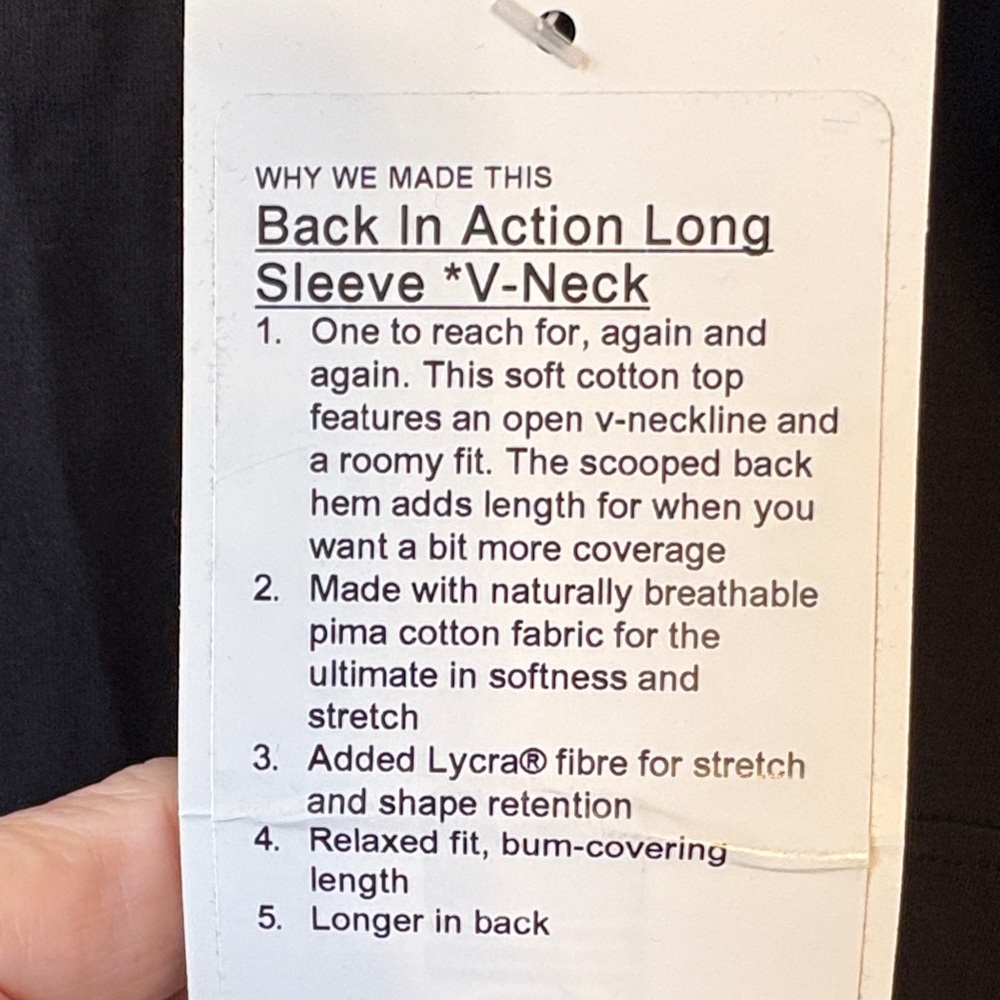 Lululemon Athletica Back-in-action V-Neck Top - Picture 4 of 7